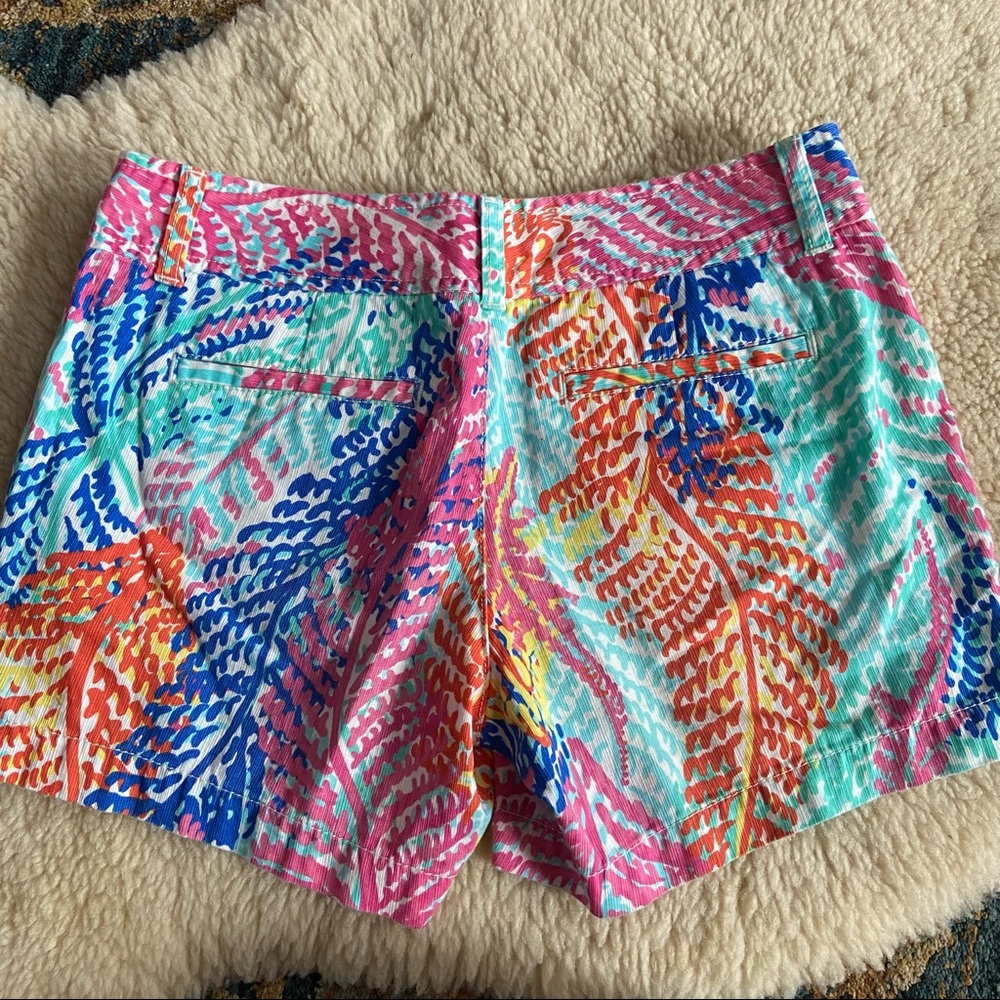 Lilly Pulitzer Callahan Coral Shorts size 0 - Picture 4 of 5